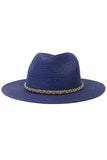 DANDY CHAIN BAND STRAW FLOPPY PANAMA HAT