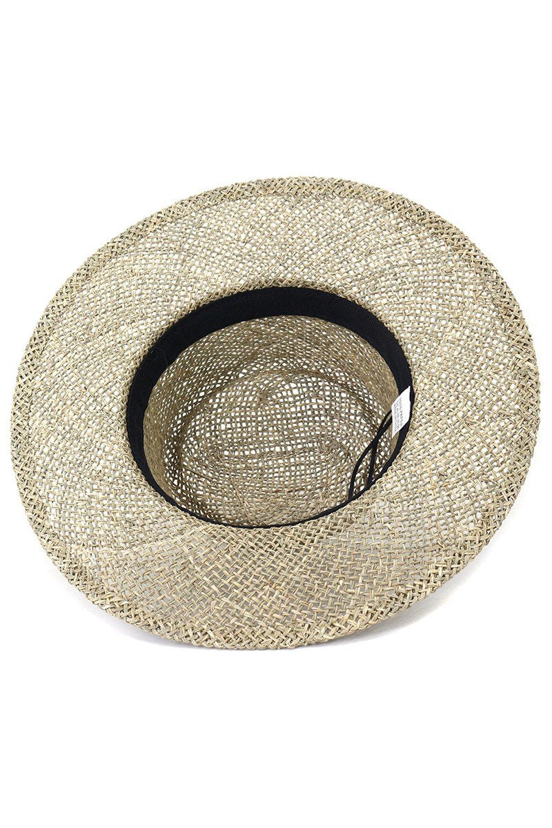 CLOTH BAND SUMMER STRAW PANAMA HAT