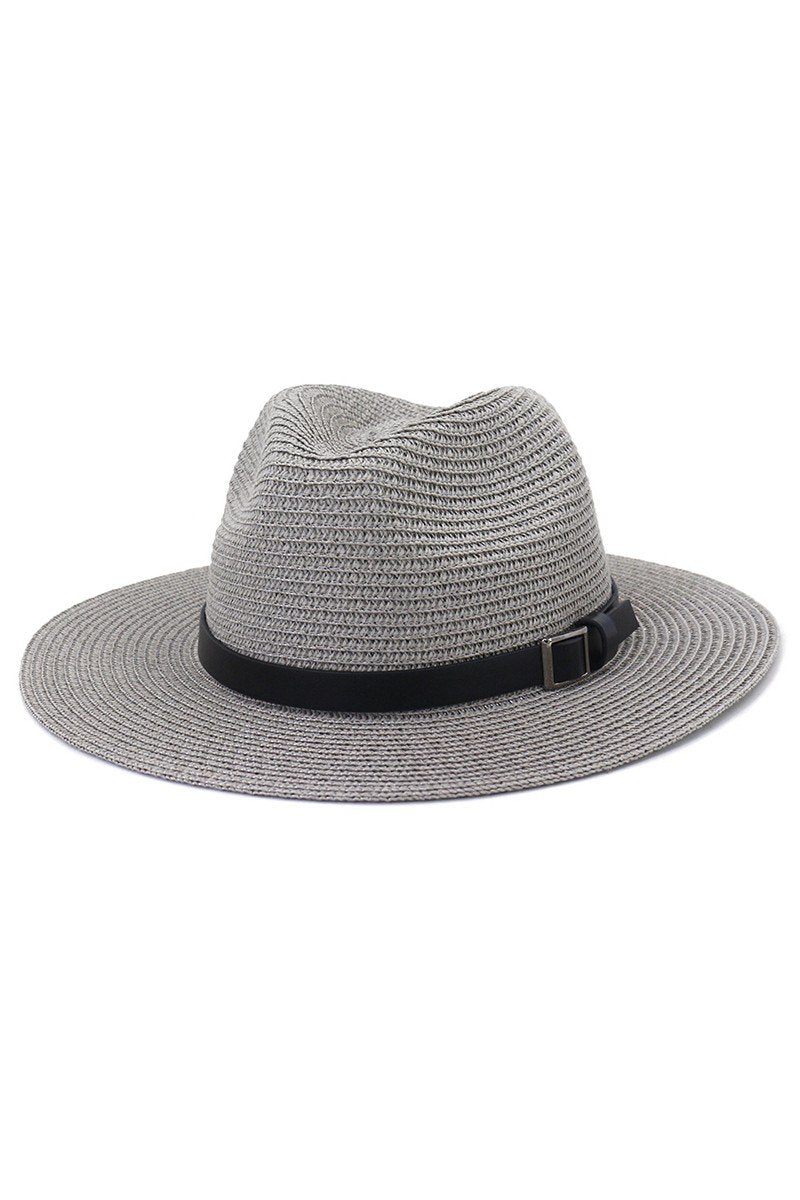 DANDY BELT STRAW FLOPPY PANAMA HAT