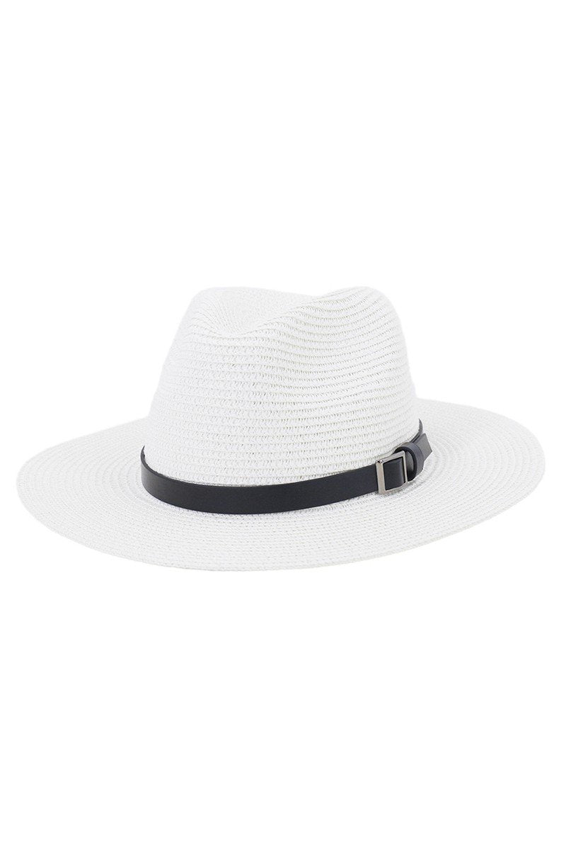 DANDY BELT STRAW FLOPPY PANAMA HAT