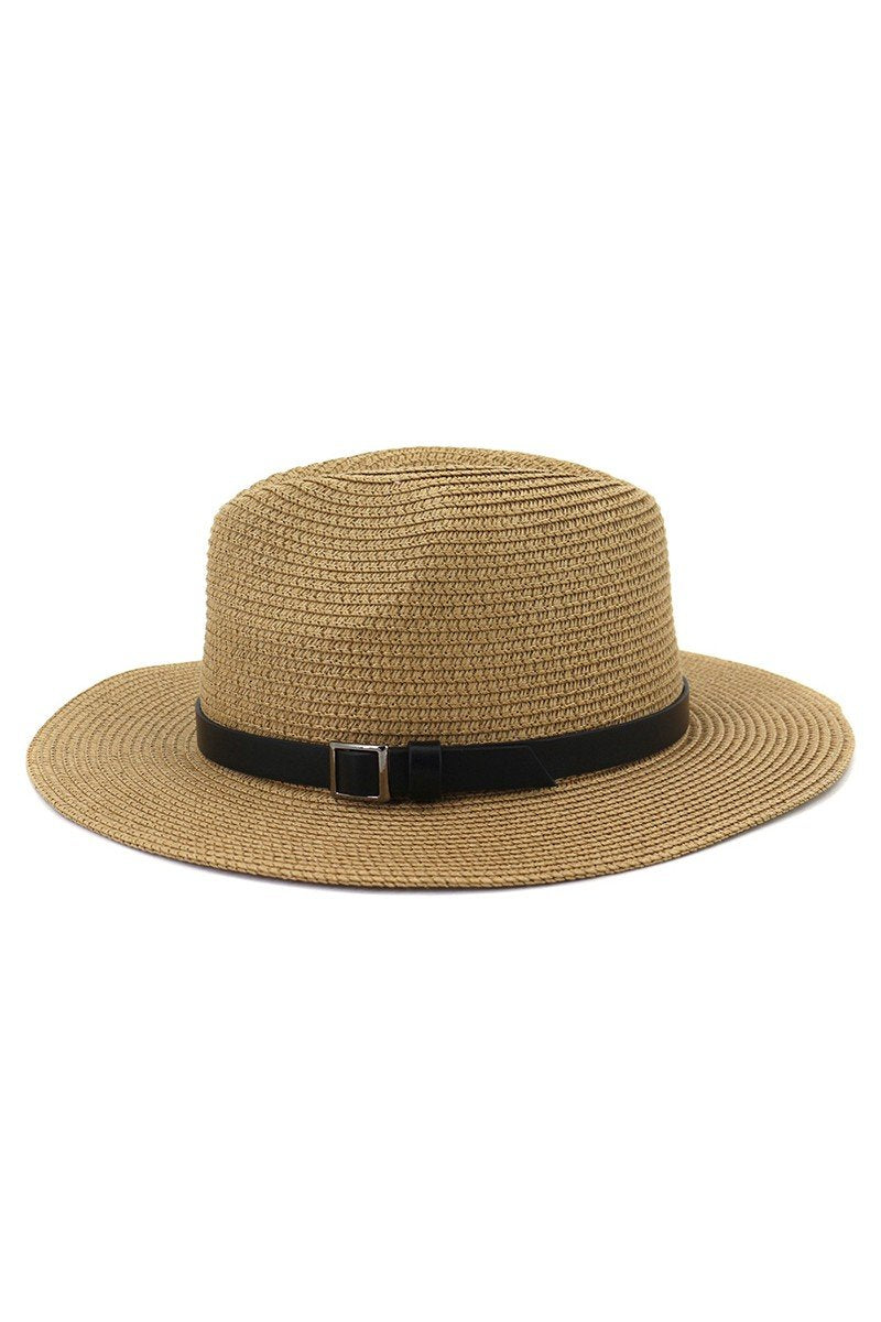 DANDY BELT STRAW FLOPPY PANAMA HAT