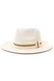 STRIPE BAND SUMMER PANAMA HAT