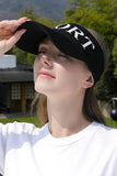 LETTER PATTERN SUN VISOR HAT