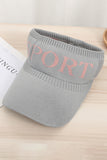 LETTER PATTERN SUN VISOR HAT