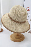 COLOR BLOCK STRAW HAT