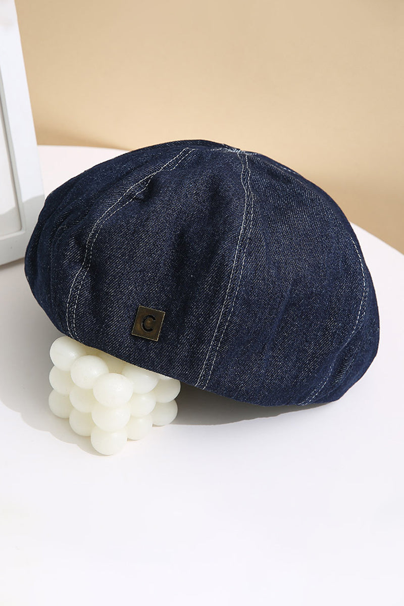 DENIM FASHION BERET CAP