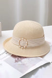 PEARL BUCKLE DECORATED BUCKET HAT