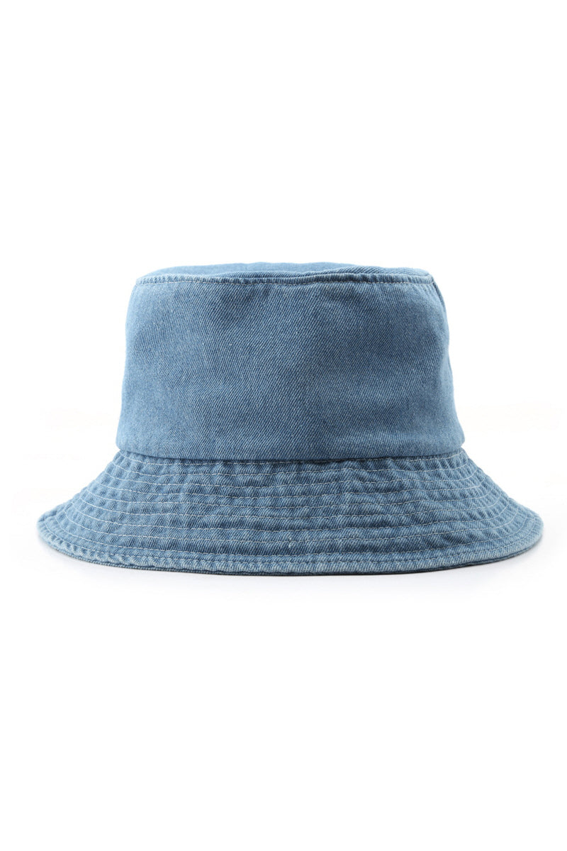 WOMEN VINTAGE DENIM CASUAL BUCKET HAT