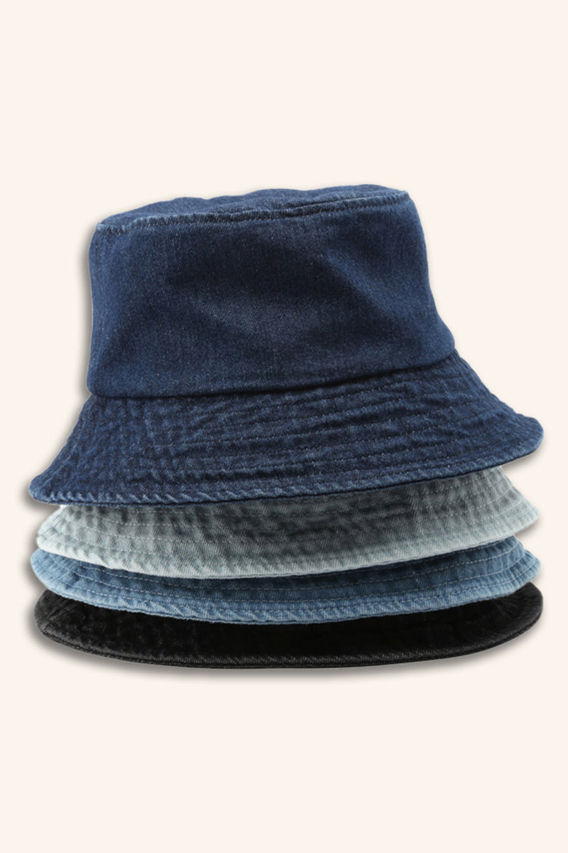 WOMEN VINTAGE DENIM CASUAL BUCKET HAT