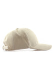 WOMEN CORDUROY SOLID COLOR BASEBALL CAP