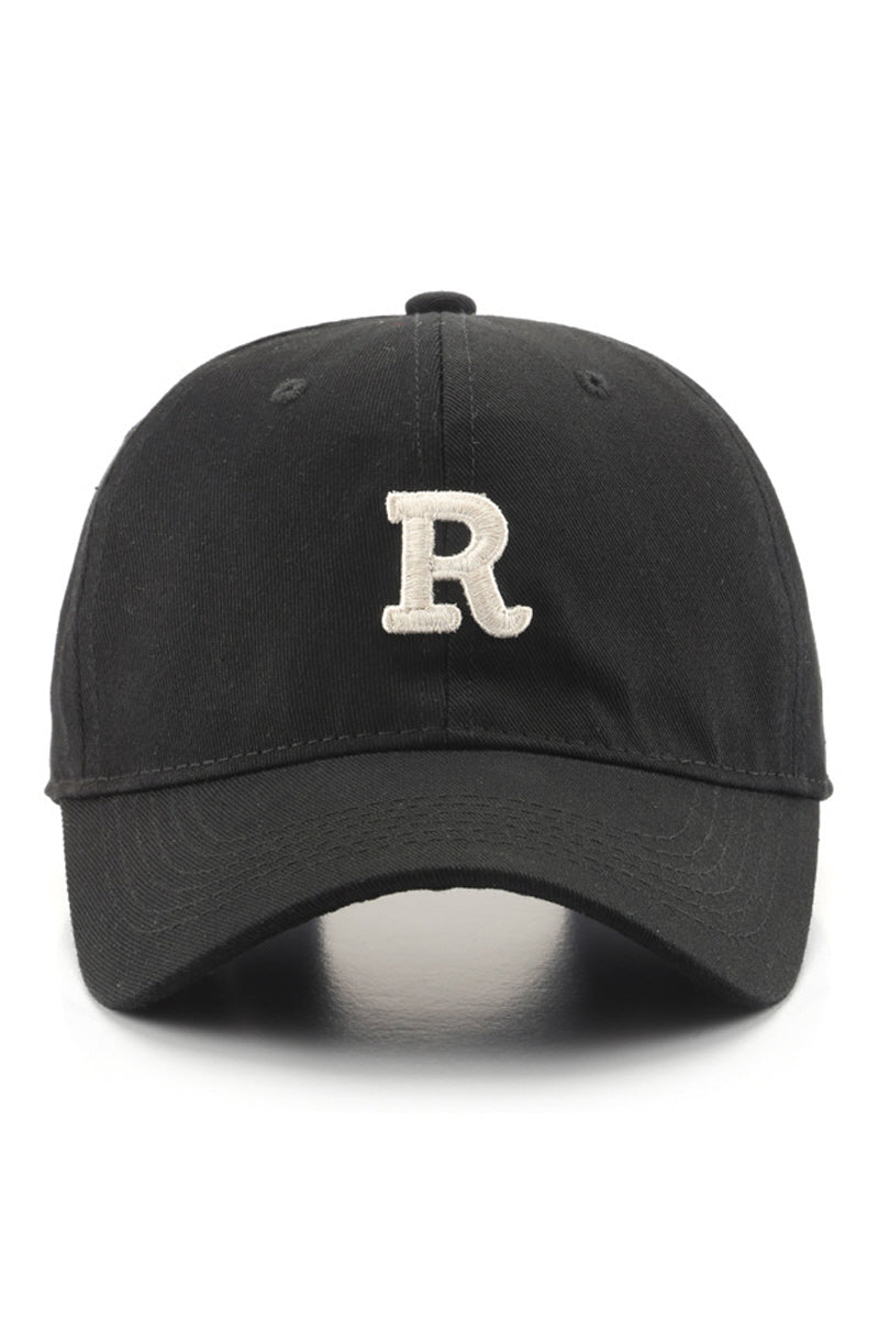 WOMEN CASUAL LETTER R EMBROIDERED BASEBALL CAP