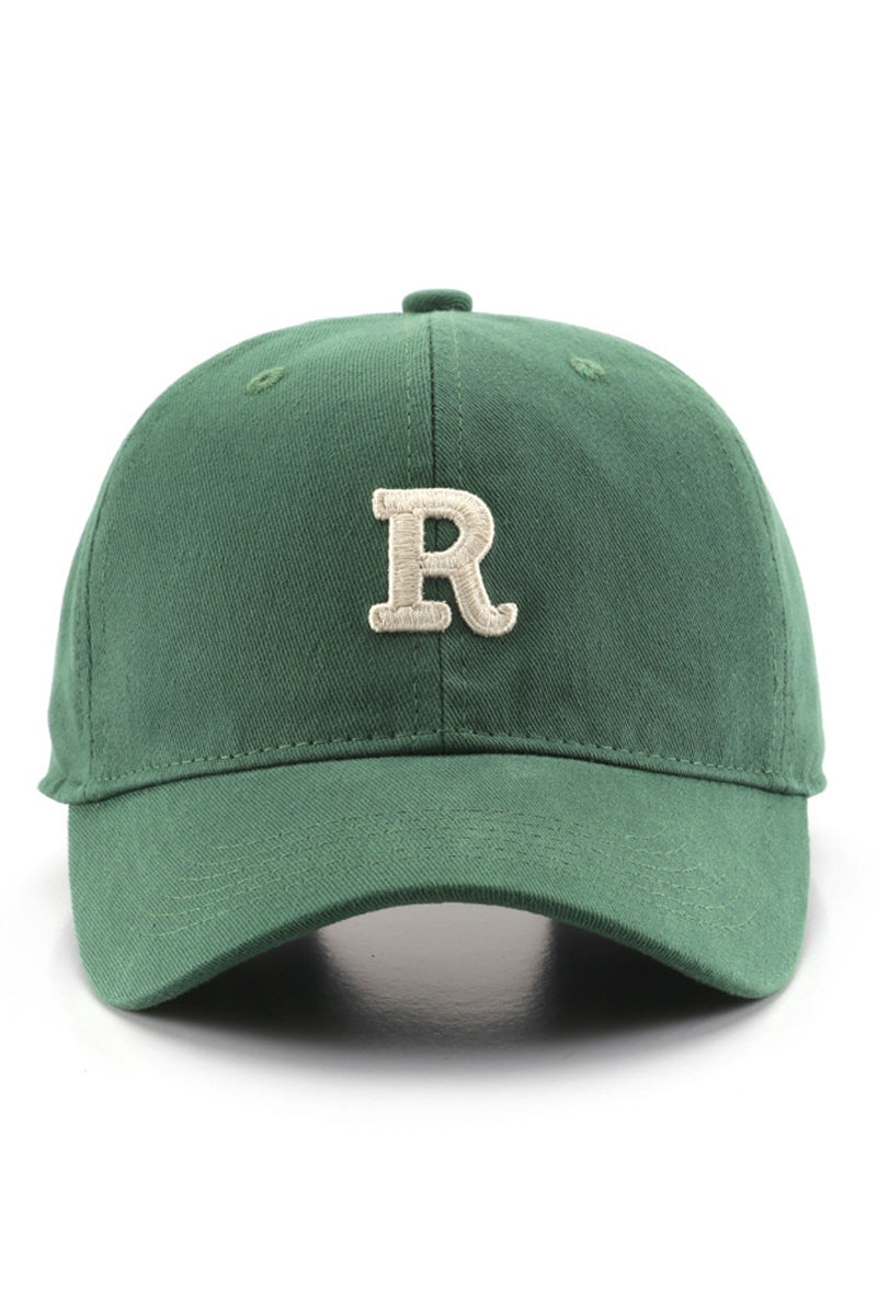 WOMEN CASUAL LETTER R EMBROIDERED BASEBALL CAP