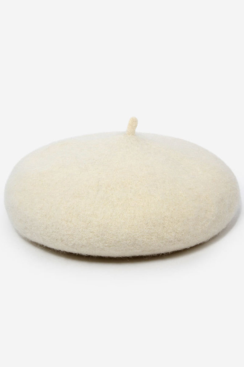 FASHION SOLID FUZZY BERET