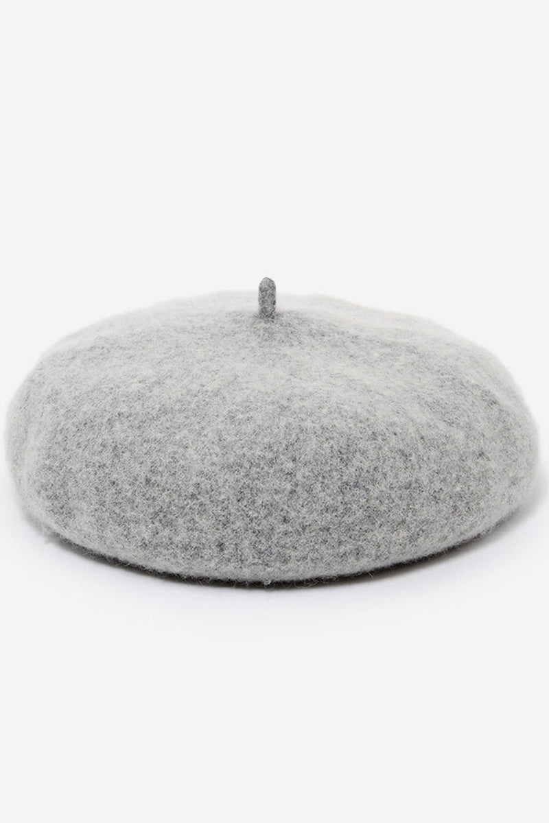 FASHION SOLID FUZZY BERET