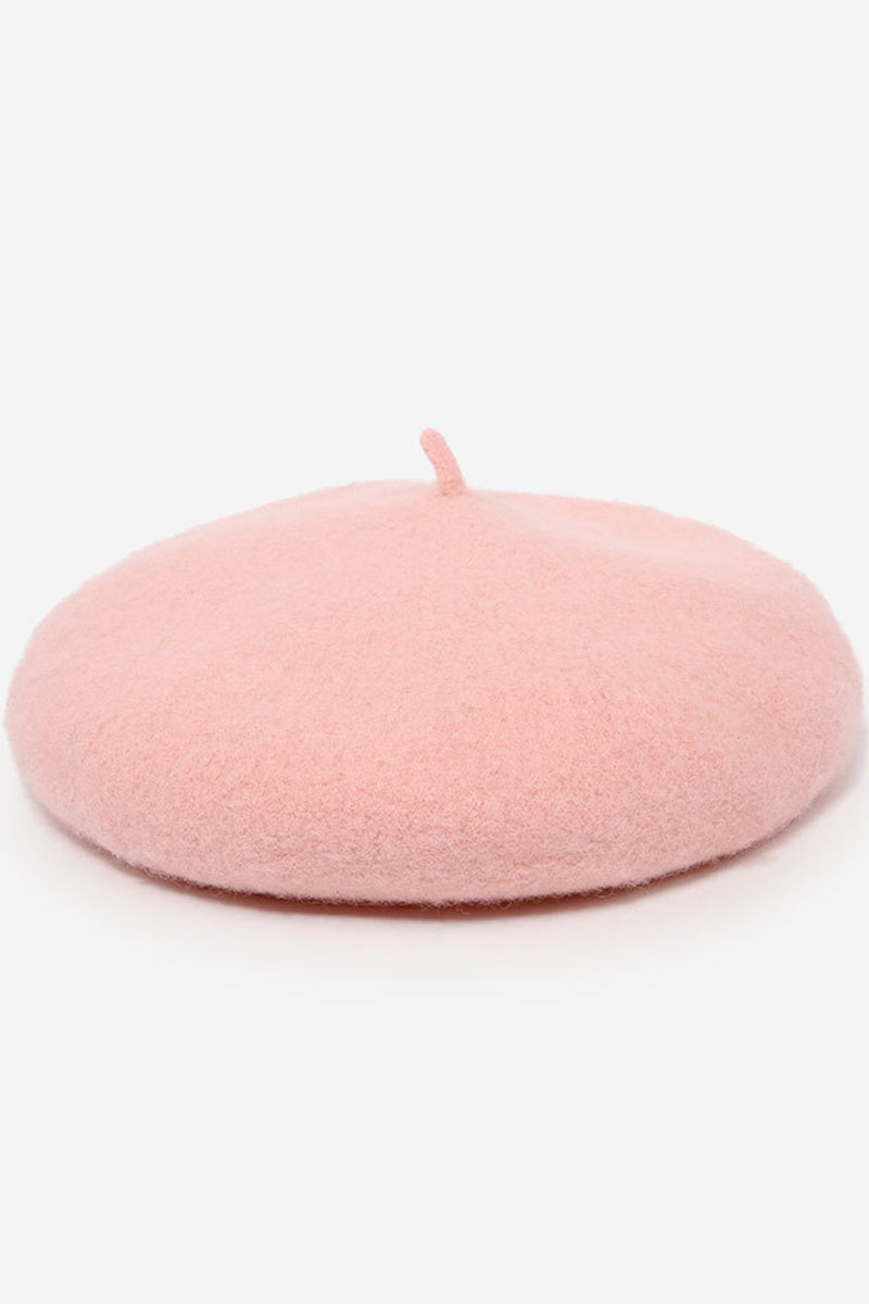 FASHION SOLID FUZZY BERET