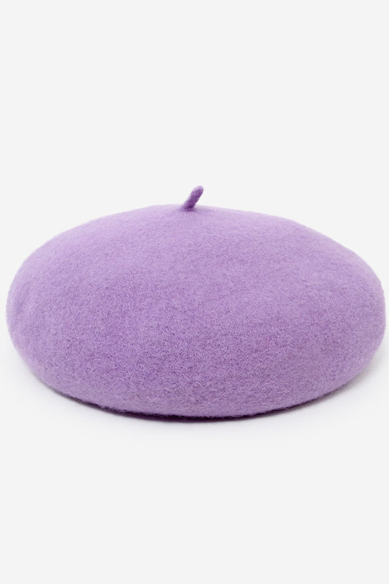 FASHION SOLID FUZZY BERET