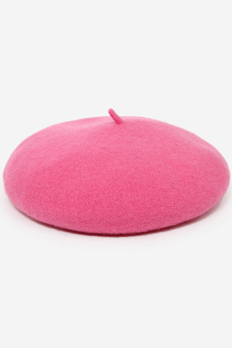 FASHION SOLID FUZZY BERET