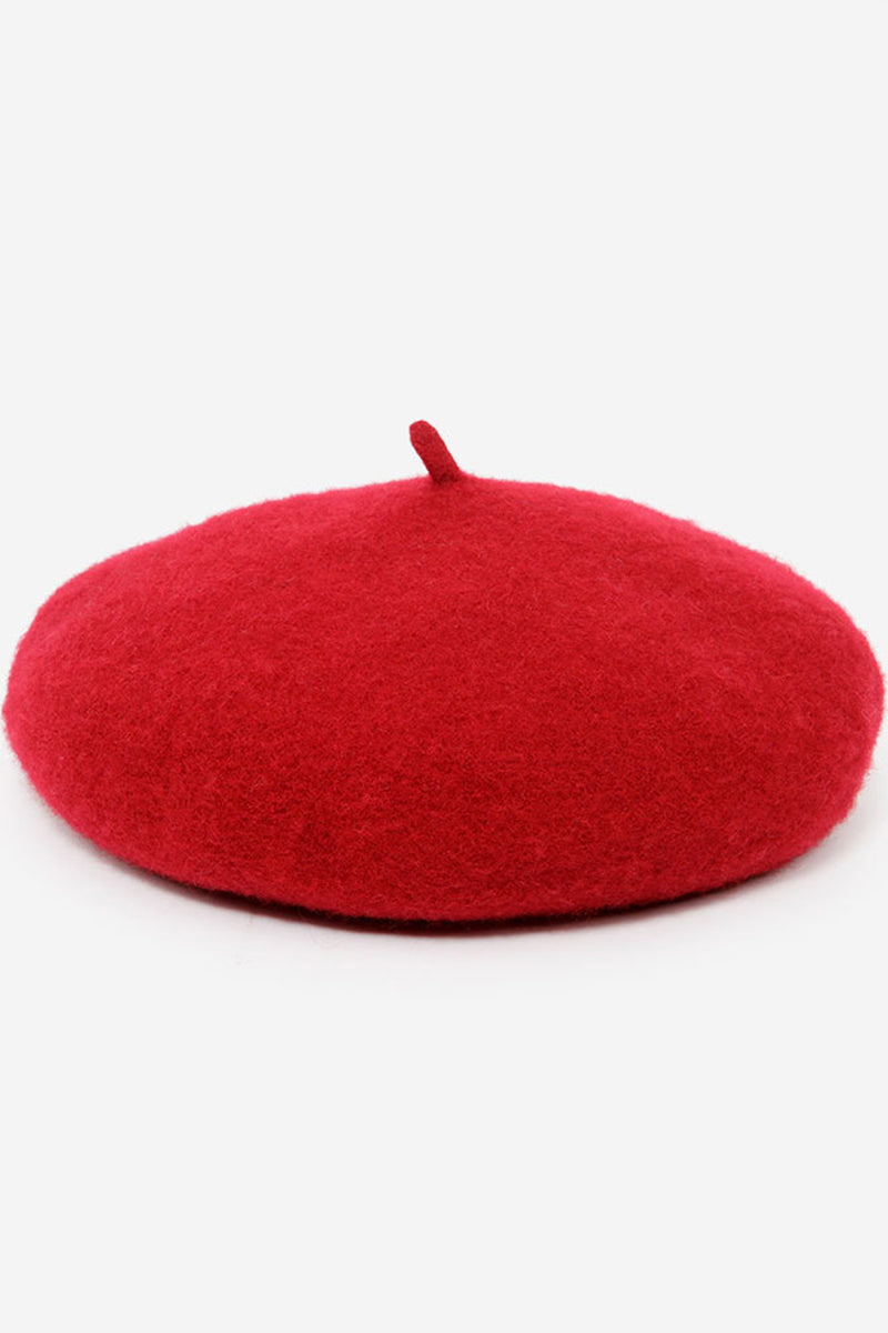 FASHION SOLID FUZZY BERET