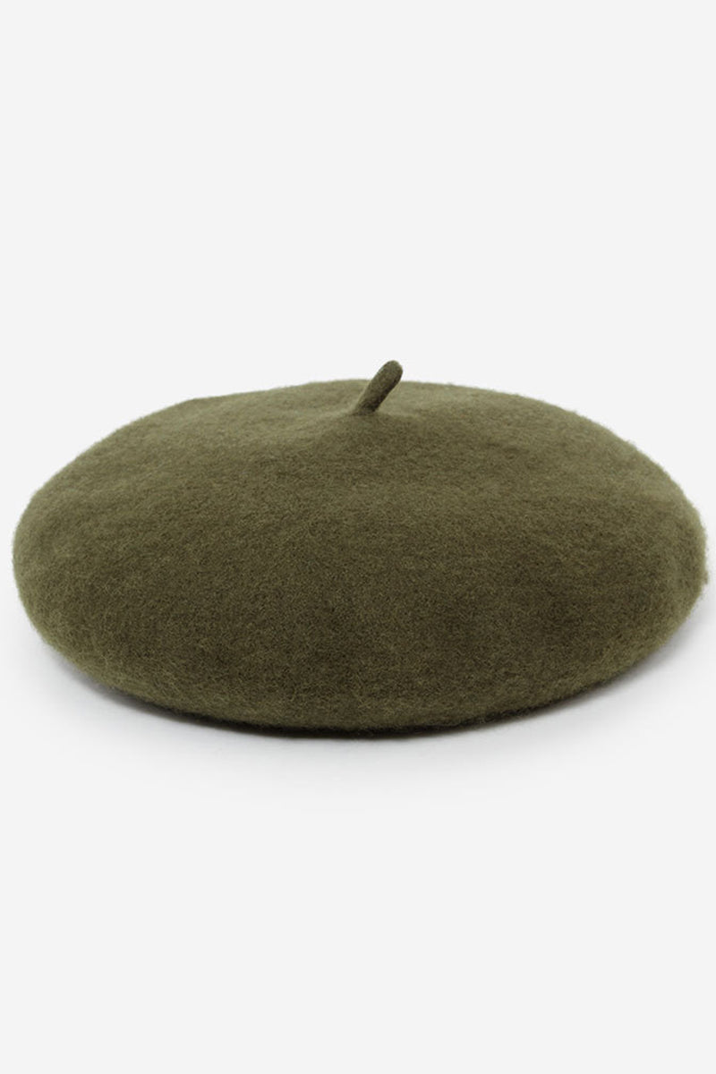 SOLID FUZZY BERET