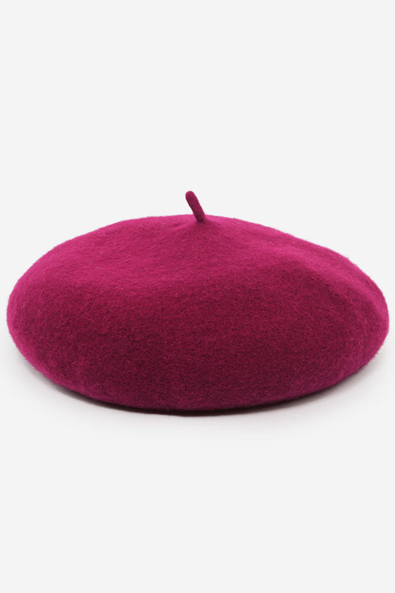 SOLID FUZZY BERET