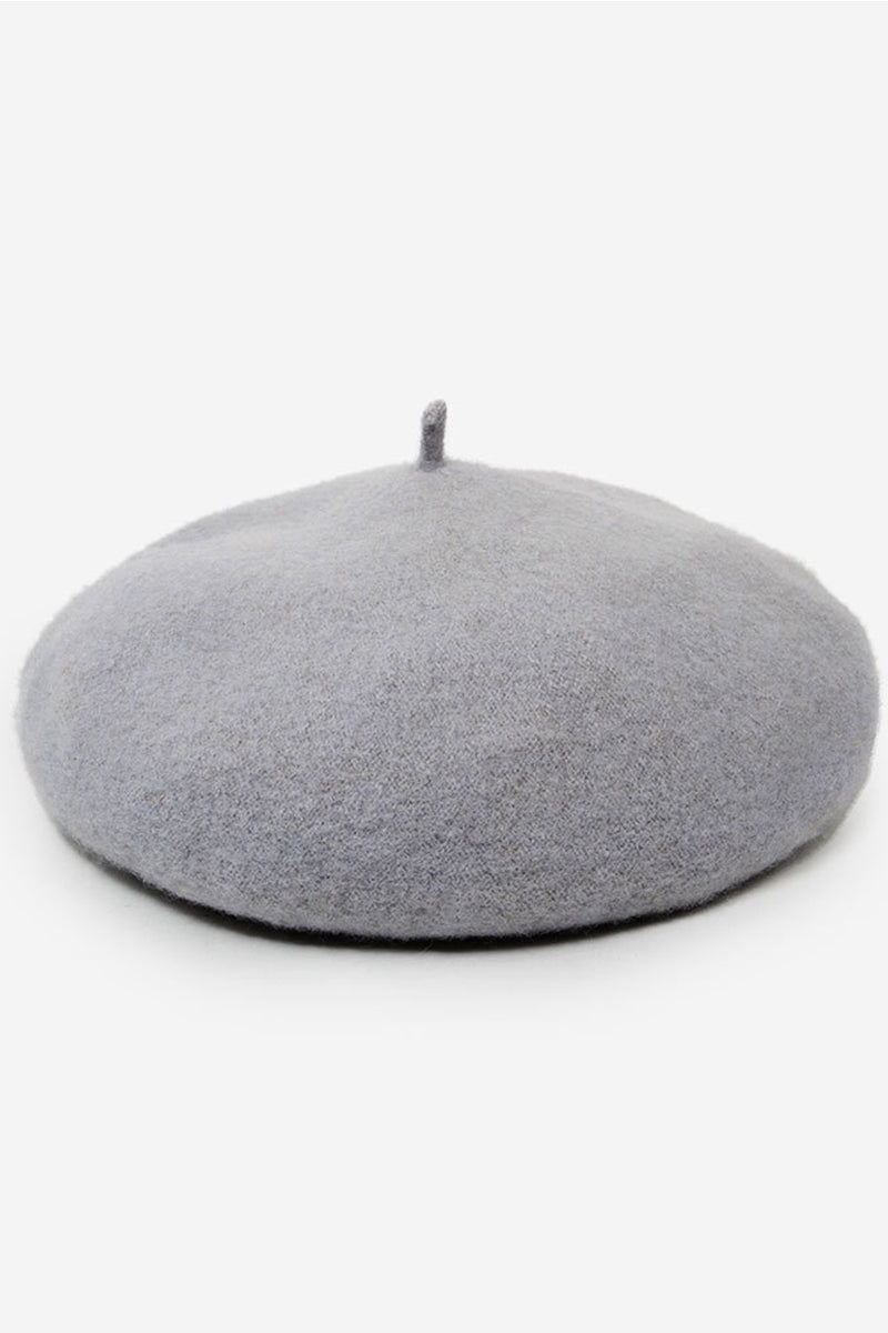 SOLID FUZZY BERET