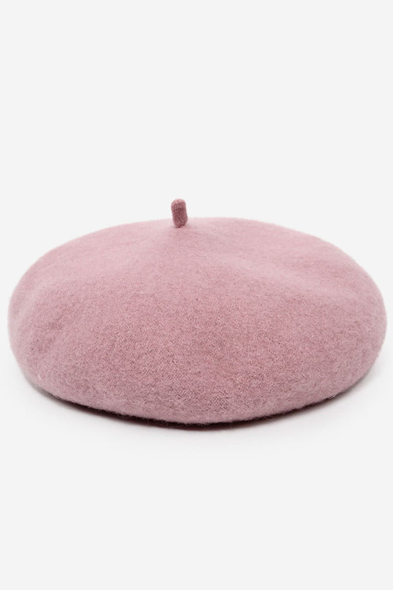 SOLID FUZZY BERET