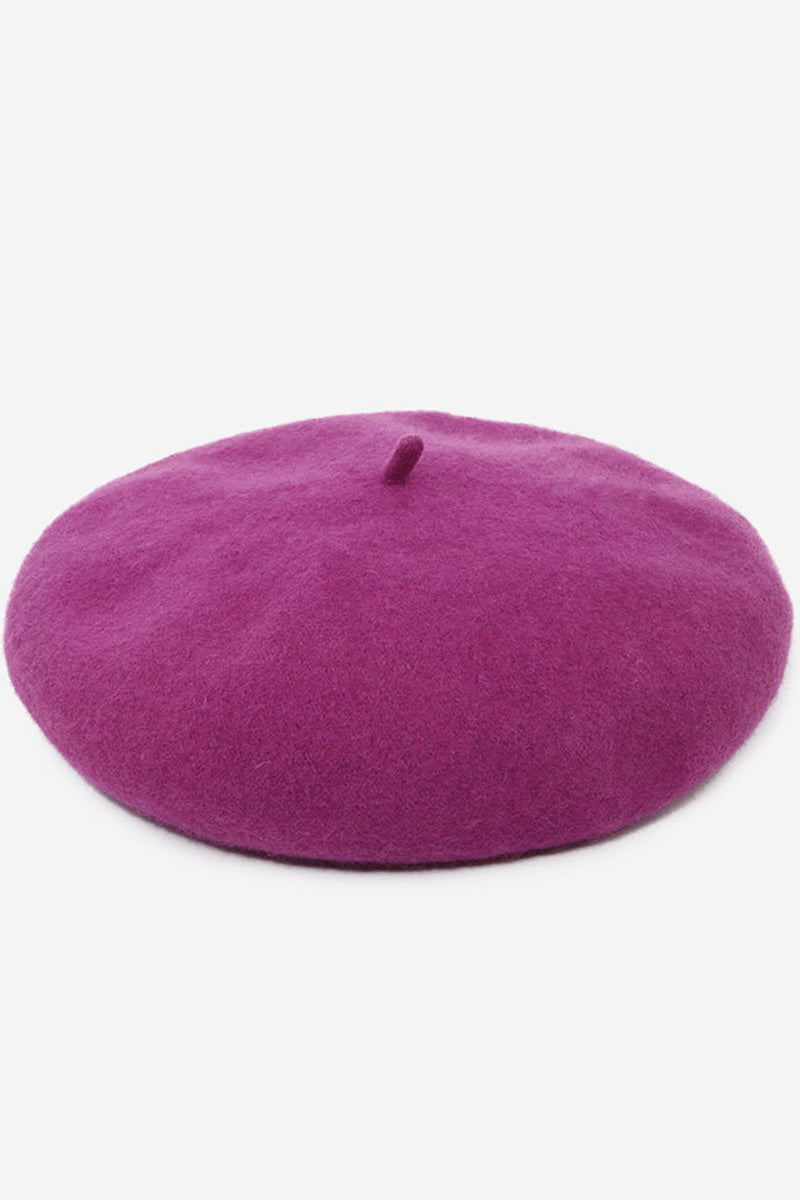 SOLID FUZZY BERET