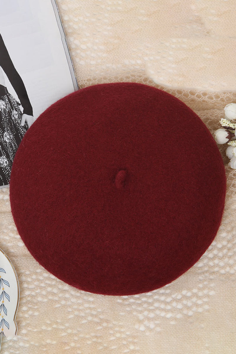 MINIMALIST SOLID BERET CAP