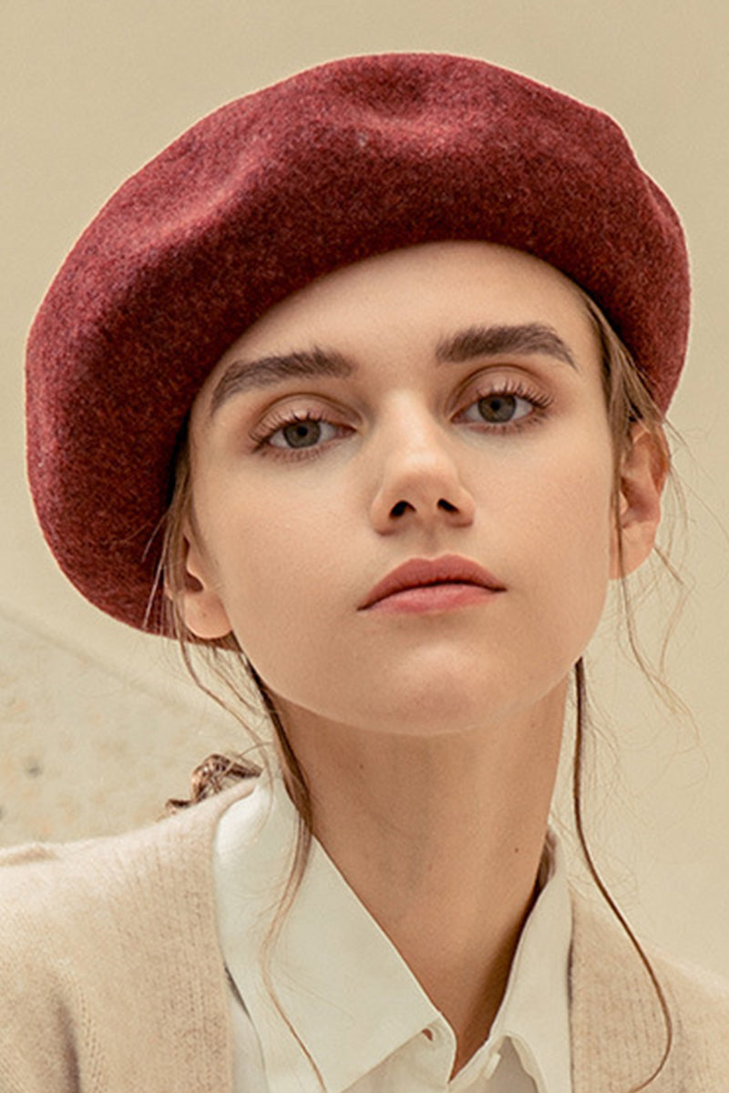 FASHION MINIMALIST SOLID BERET CAP