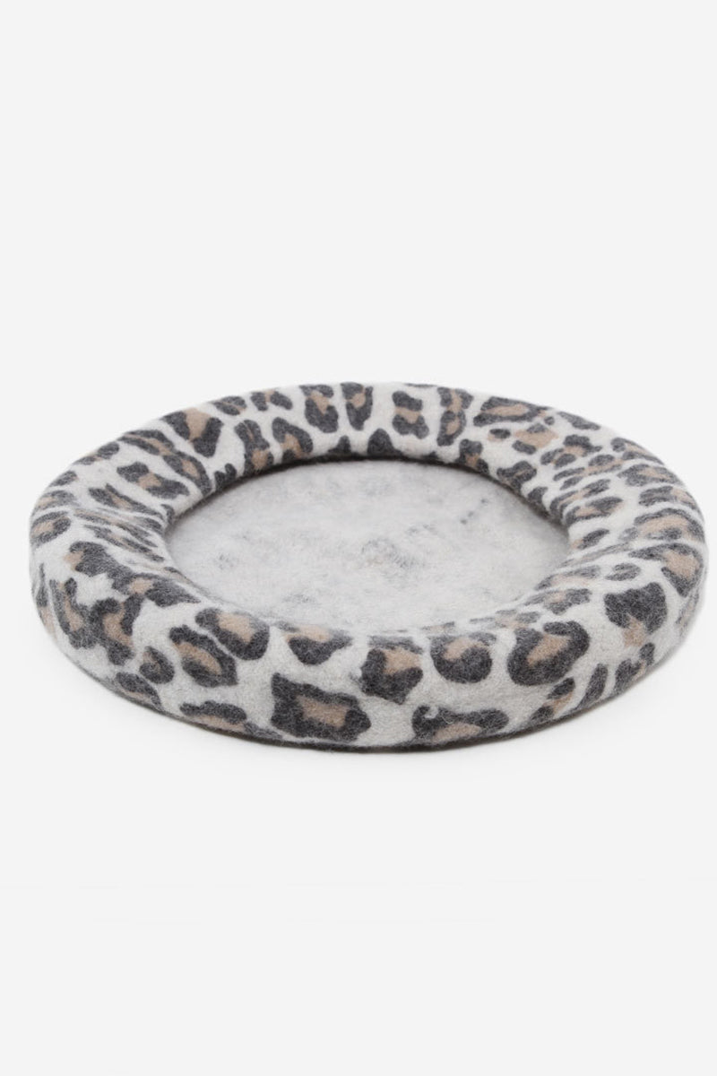 MINIMALIST LEOPARD PATTERN BERET HAT