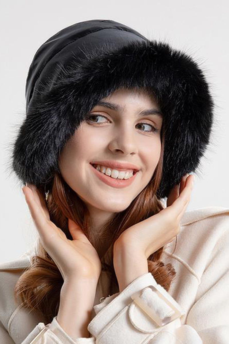 WOMEN WINTER FASHION PLUSH BUCKET HAT