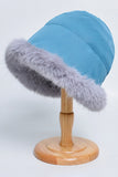 WOMEN WINTER FASHION PLUSH BUCKET HAT