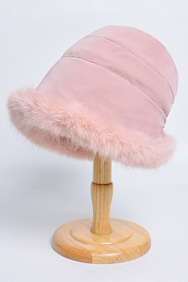 WOMEN WINTER FASHION PLUSH BUCKET HAT