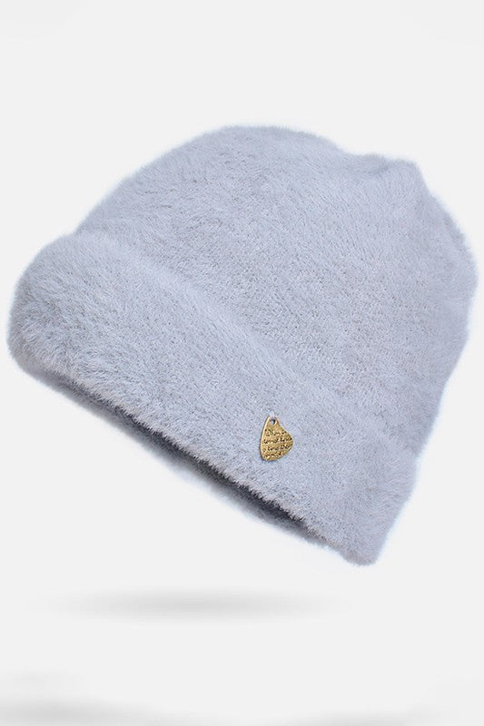 WOMEN SOLID COLOR KNITTED HAT