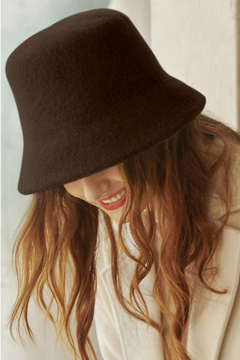 WOMEN FURRY WINTER BUCKET HAT