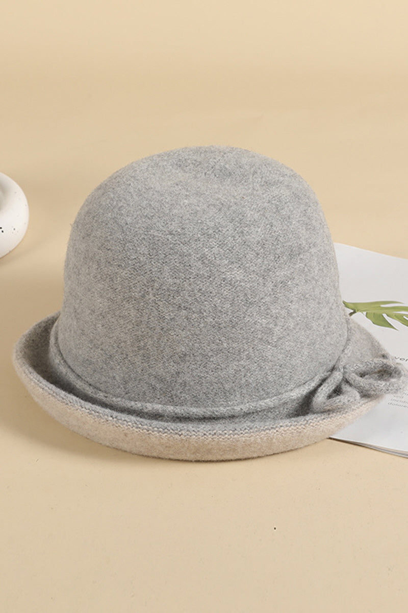 WOMEN FASHION WARM CURLING FELT HAT BUCKET HAT