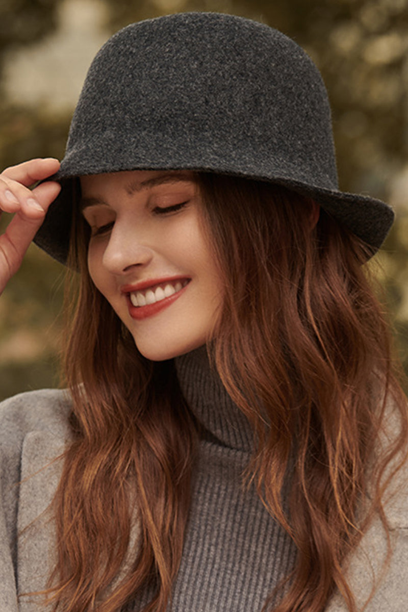 WOMEN WINTER RETRO SIMPLE BUCKET HAT