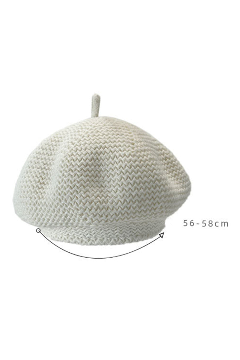 WOMEN WARM KNITTED PLUSH HAT IN AUTUMN AND WINTER