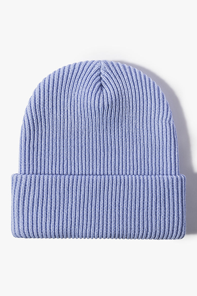 WOMEN WARM AND CASUAL SOLID COLOR KNITTED HAT