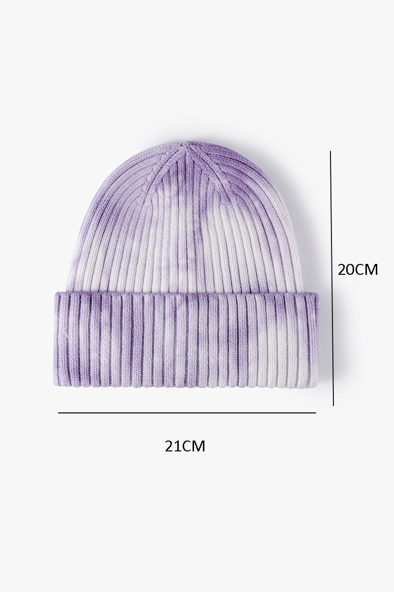 WOMEN WARM CASUAL TIE-DYED KNITTED HAT