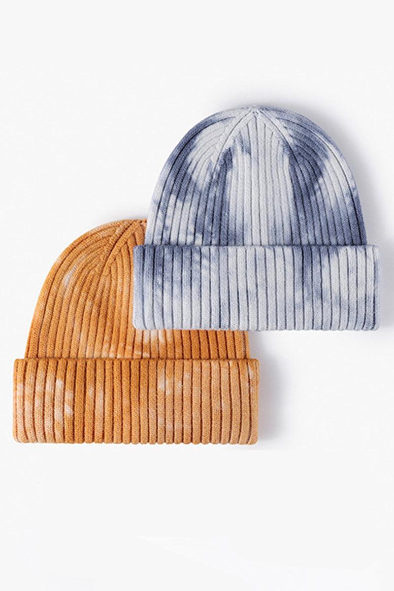 WOMEN WARM CASUAL TIE-DYED KNITTED HAT