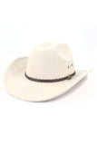 WOMEN WESTERN FELT HAT JAZZ COWBOY HAT