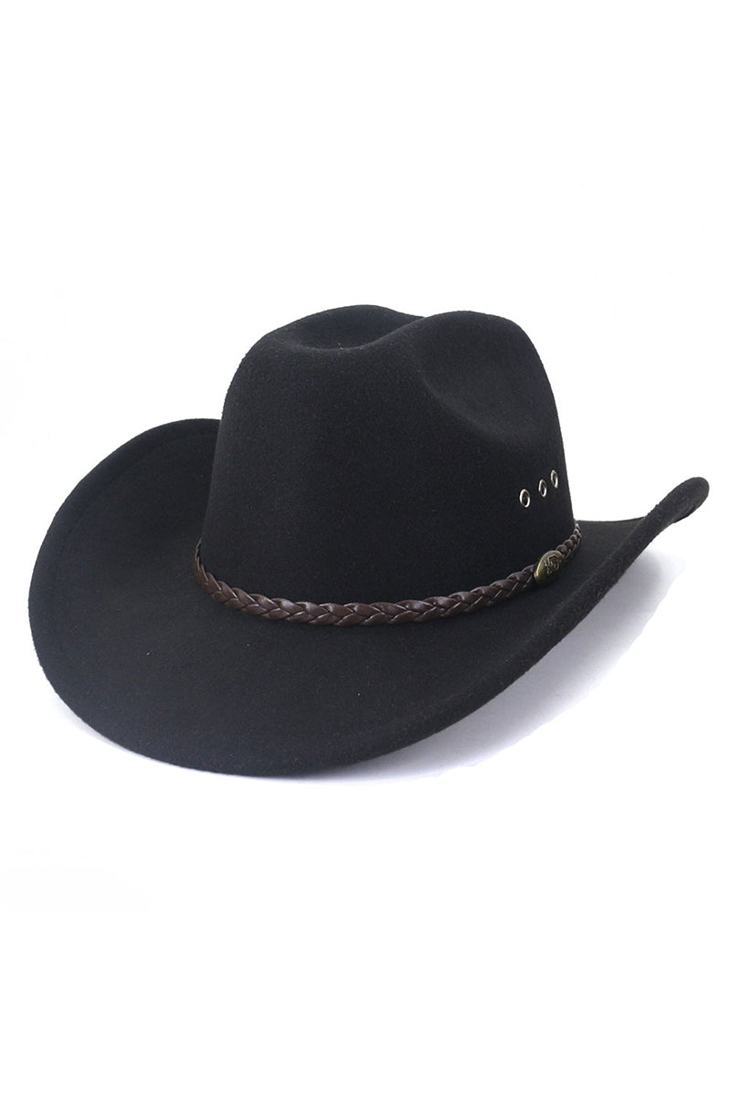 WOMEN WESTERN FELT HAT JAZZ COWBOY HAT