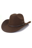 WOMEN WESTERN FELT HAT JAZZ COWBOY HAT