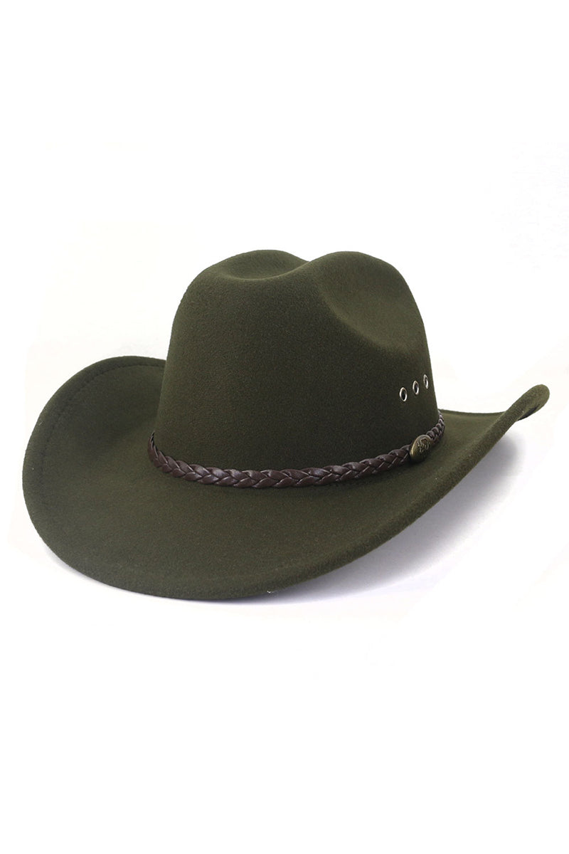 WOMEN WESTERN FELT HAT JAZZ COWBOY HAT