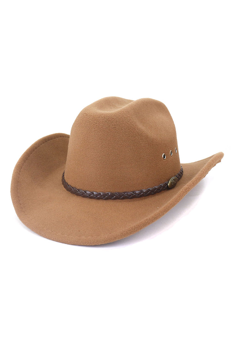 WOMEN WESTERN FELT HAT JAZZ COWBOY HAT