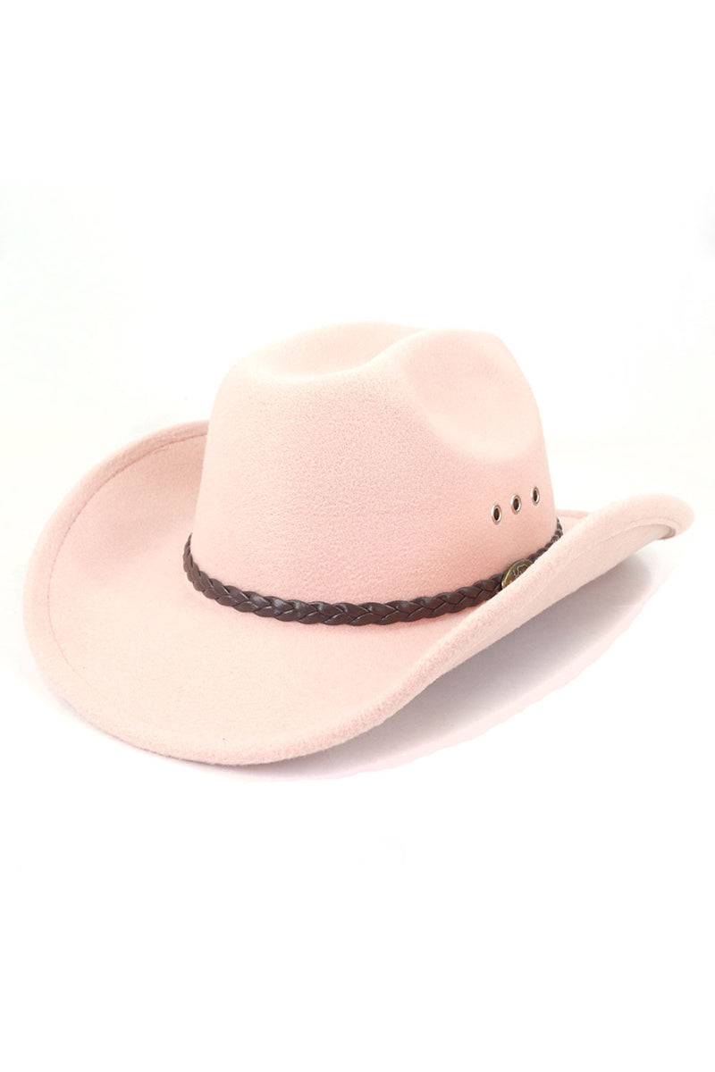 WOMEN WESTERN FELT HAT JAZZ COWBOY HAT