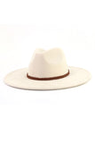 WOMEN AUTUMN AND WINTER WARM BELT PANAMA HAT