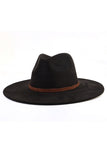 WOMEN AUTUMN AND WINTER WARM BELT PANAMA HAT