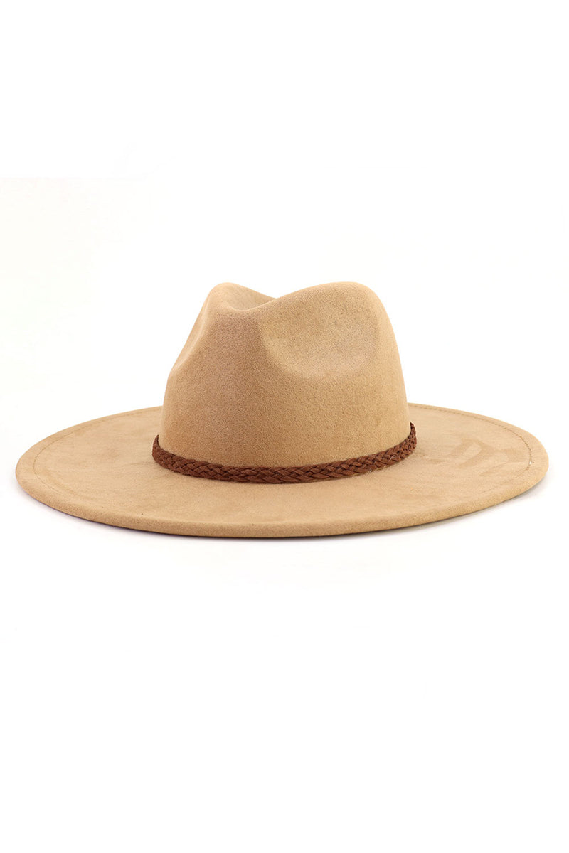 WOMEN AUTUMN AND WINTER WARM BELT PANAMA HAT